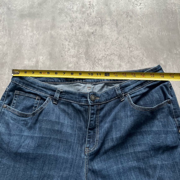 Simply Vera Wang High Rise Dark Wash Blue Denim Bootcut Jeans Womens Size 18w - Picture 6 of 11